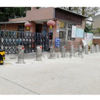 武汉订制升降柱 遥控液压挡车柱 可活动立柱